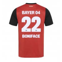 Billiga Bayer Leverkusen Victor Boniface #22 Hemma fotbollskläder 2024-25 Kortärmad